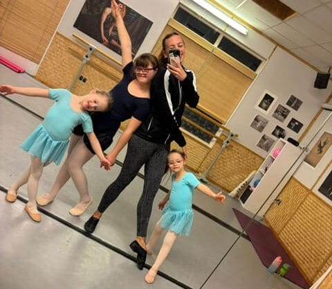 Die Ballettgruppe während ihrer Probe