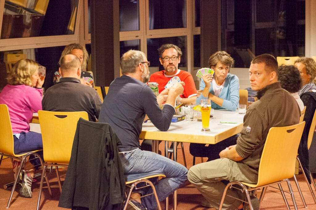 Gruppe beim Spieletreff