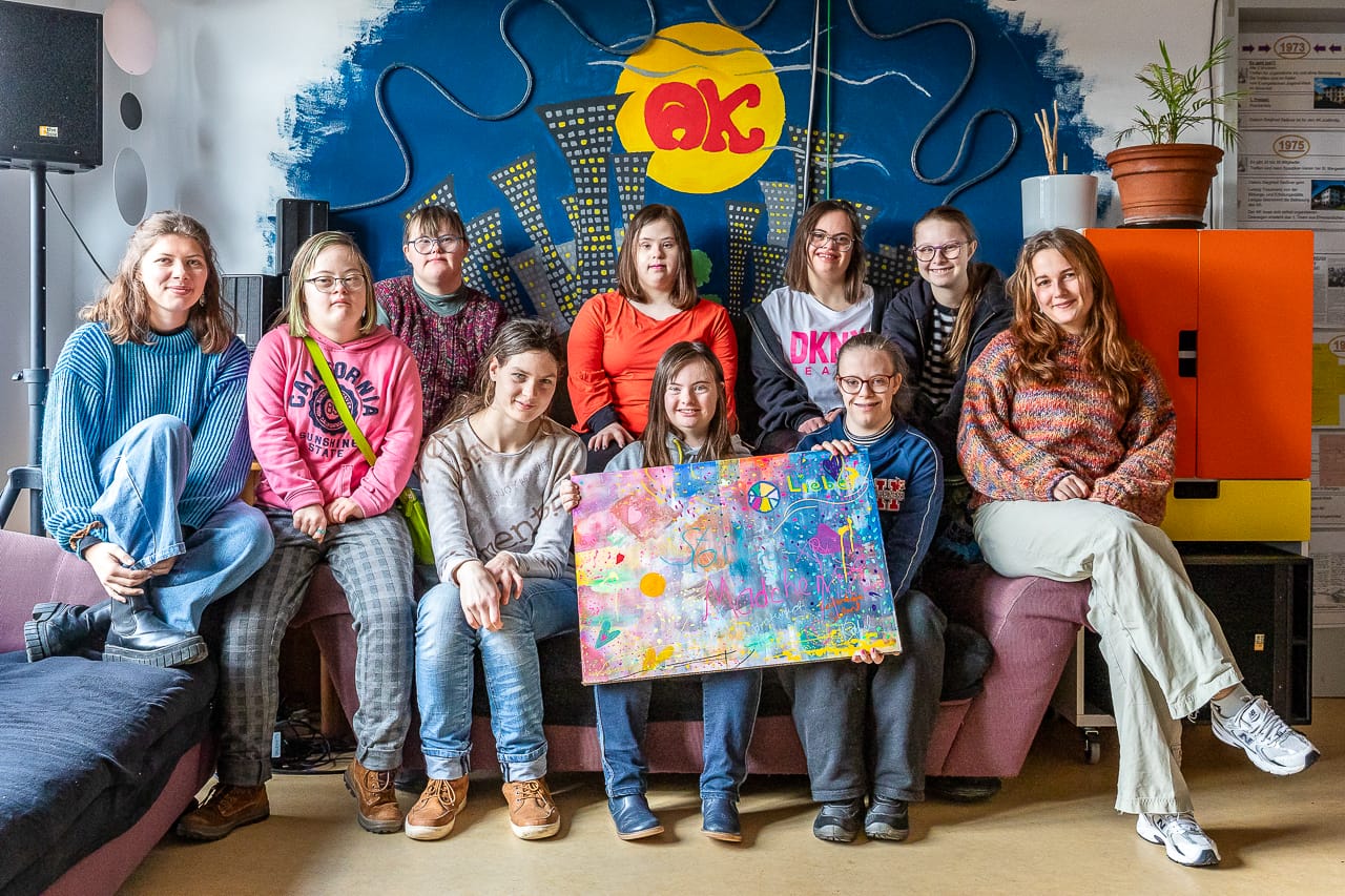 Starke Mädchen Gruppe